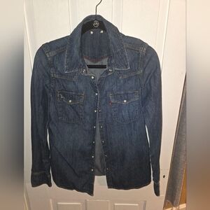 Levi's Dark Blue Denim Shirt